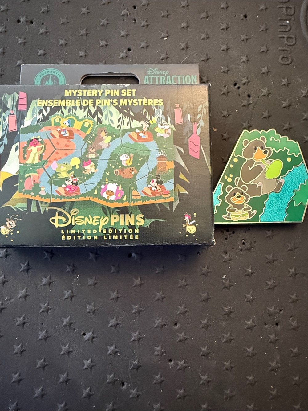 LE Disney 2026 Tiana's Bayou Adventure Attraction Map Puzzle Mystery Pin Bears